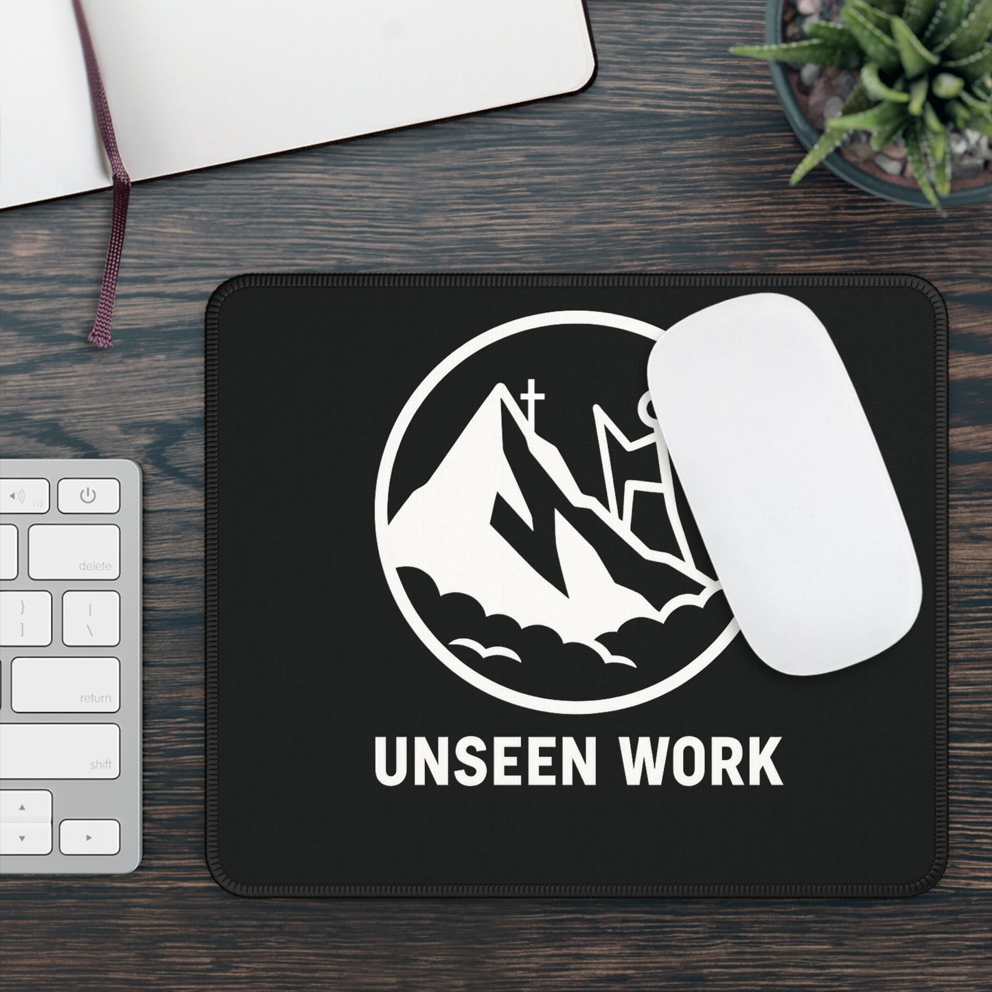 Gaming Mouse Pad — 'Unseen Work' Mountain Climber Design