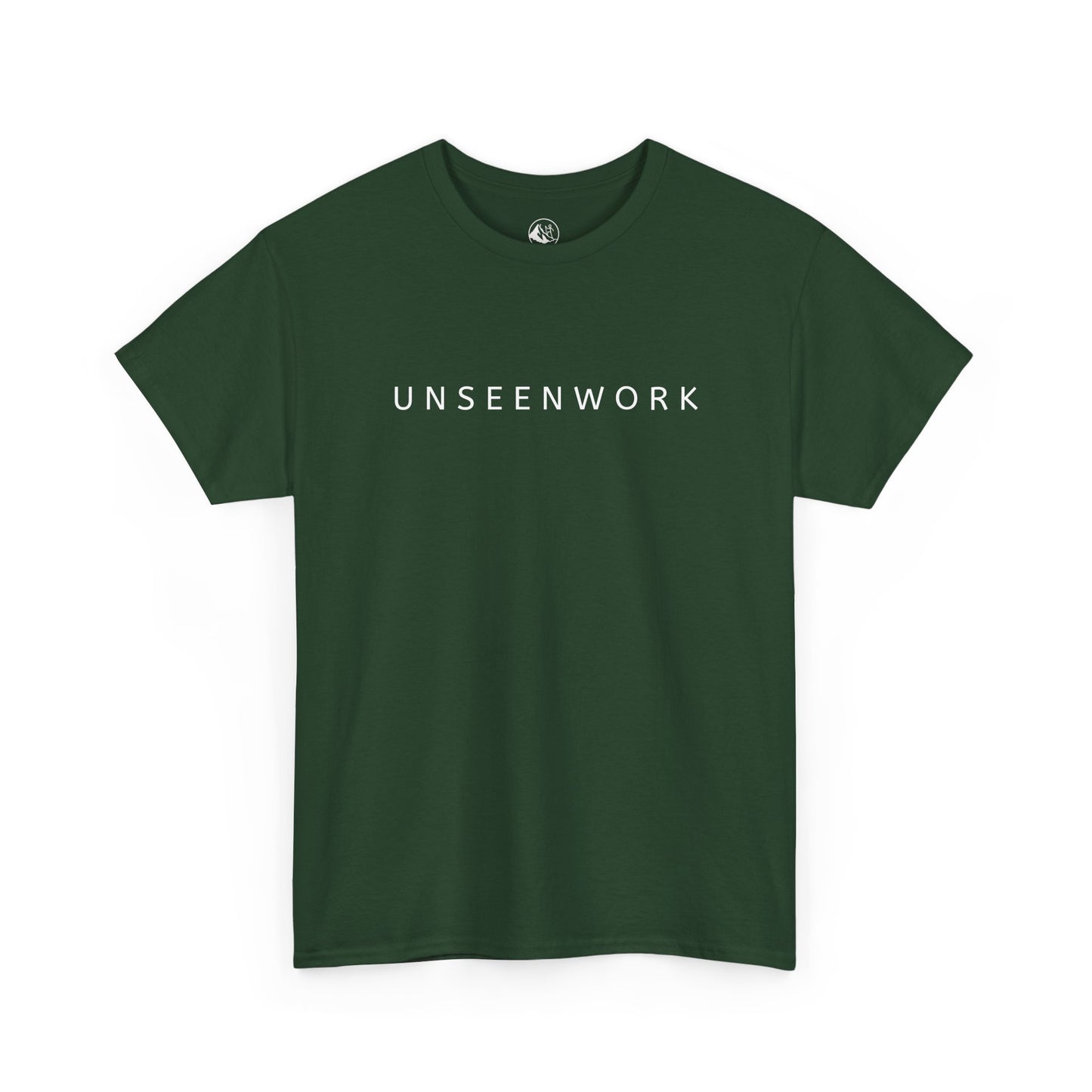 Unseenwork Mountain Logo Tee — Minimal Outdoor Graphic T-Shirt