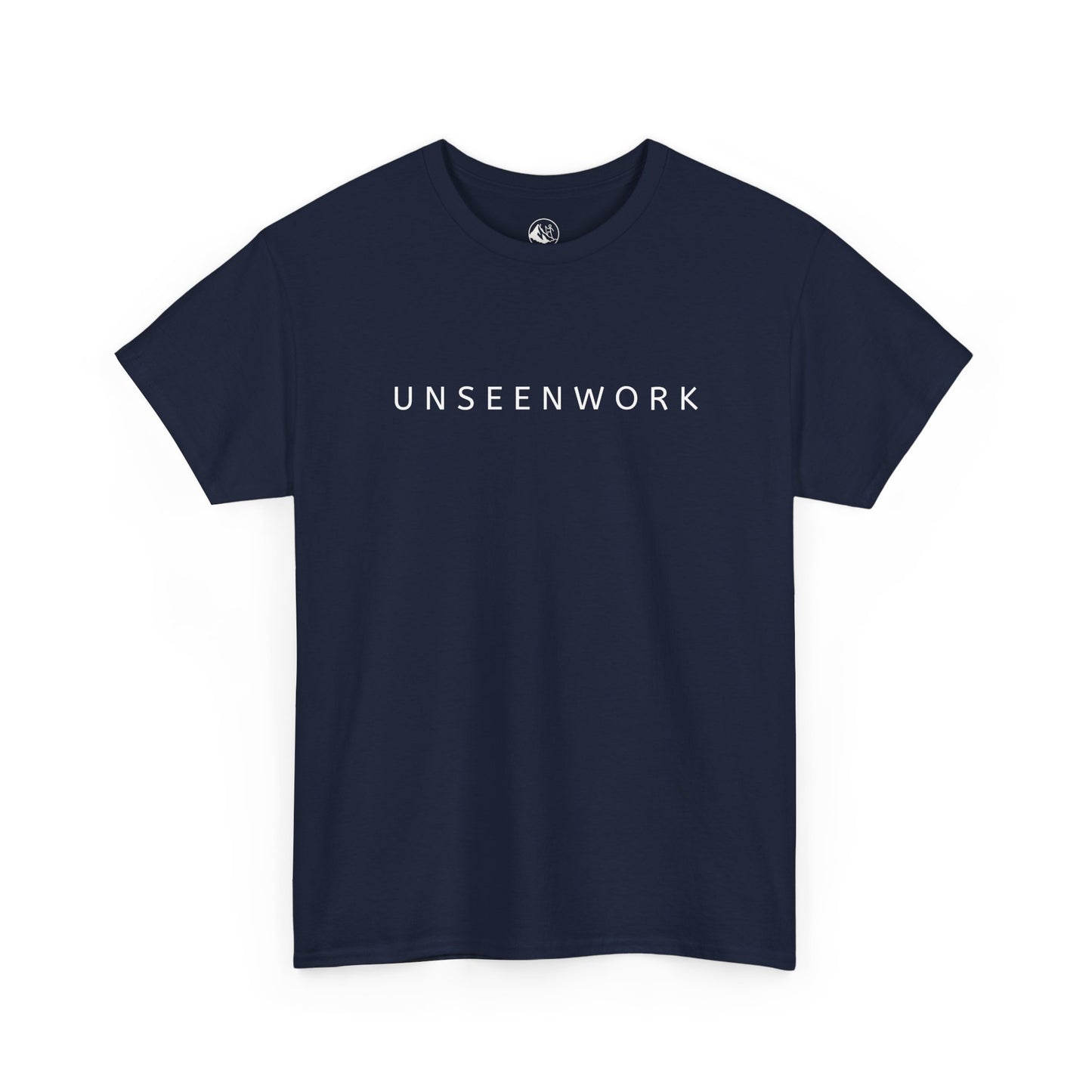 Unseenwork Mountain Logo Tee — Minimal Outdoor Graphic T-Shirt