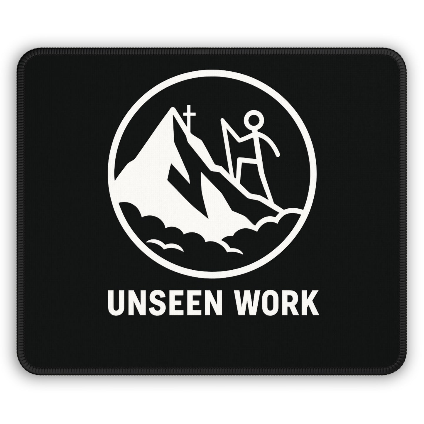 Gaming Mouse Pad — 'Unseen Work' Mountain Climber Design