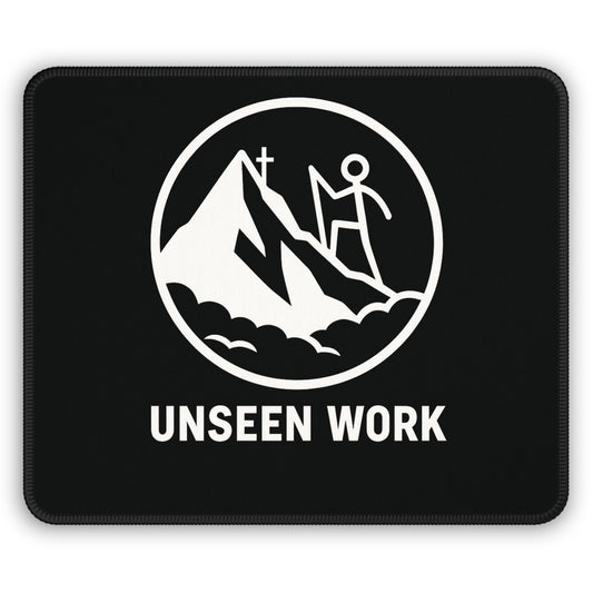 Gaming Mouse Pad — 'Unseen Work' Mountain Climber Design