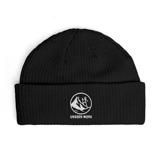 Unseen Work Embroidered Cuff Beanie