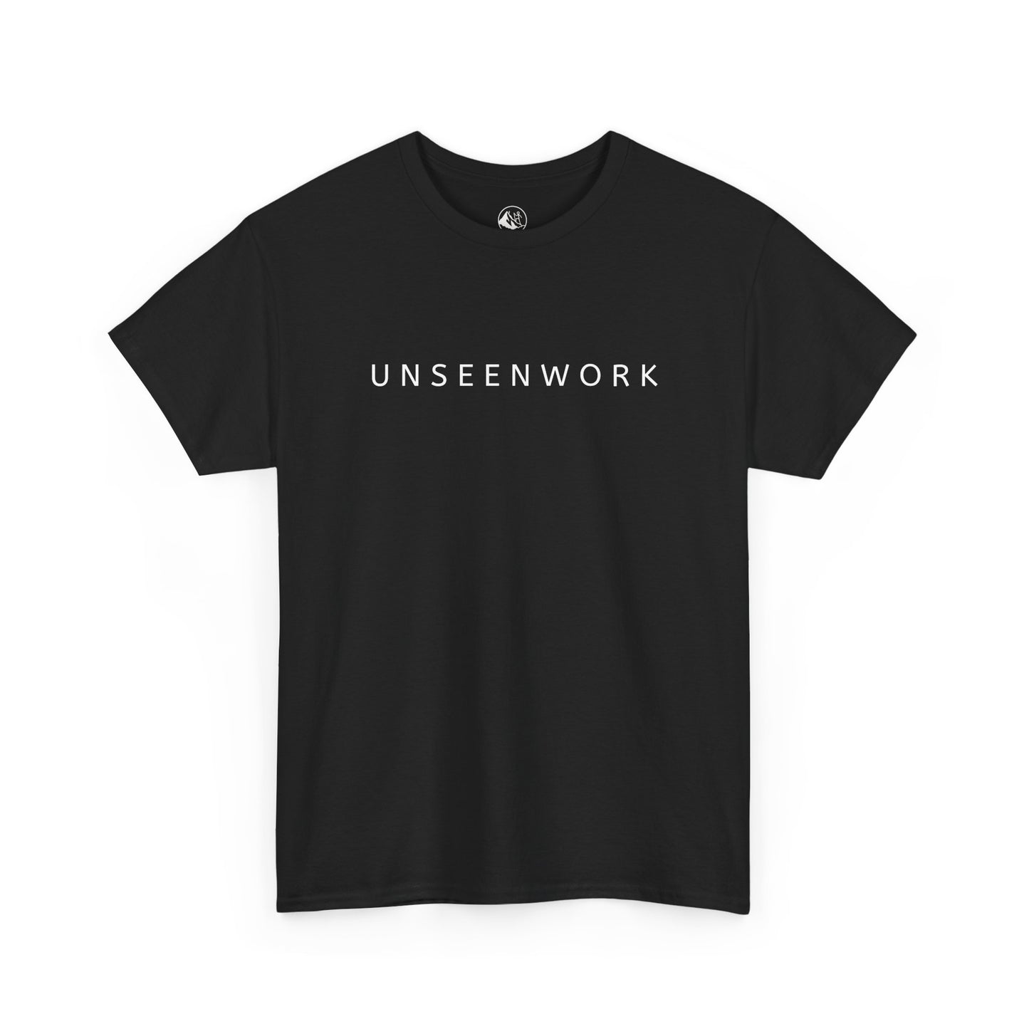Unseenwork Mountain Logo Tee — Minimal Outdoor Graphic T-Shirt